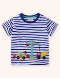 T-Shirt mit Bagger-Applikation
