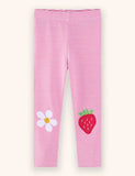 Strawberry stribede applikations-leggings