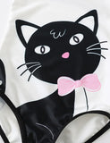Maiô gato preto fofo