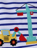 T-Shirt mit Bagger-Applikation