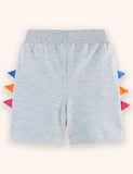 Shorts de algodón con dientes de dinosaurio