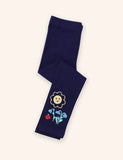Niedliche Leggings mit Blumenapplikation