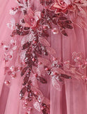 Rose Off-Shoulder Flower Girl Dress