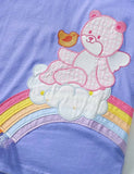 T-Shirt-Set aus Baumwolle mit Bären-Regenbogen-Applikation