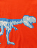 T-shirt a maniche lunghe con dinosauro luminoso