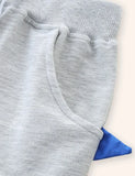 Shorts de algodón con dientes de dinosaurio