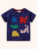 T-shirt con applicazioni per cani