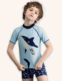 Costume da bagno stampato con squalo