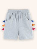 Shorts de algodón con dientes de dinosaurio