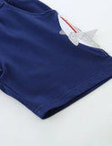Tegnefilm Shark Applique Shorts