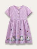 Guinea Pig Appliqué Dress - Mini Taylor