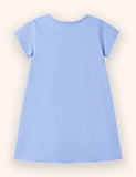 Kleid mit Cartoon-Einhorn-Applikation