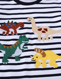 Süßes T-Shirt mit Dinosaurier-Applikation