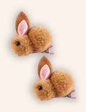 2 Stück Osterhasen-Plüsch-Haarnadeln