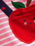 Kleid mit Apfeltaschen-Applikation