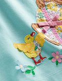 Robe à manches longues avec appliqué lapin