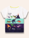 T-shirt z nadrukiem ewolucji dinozaurów