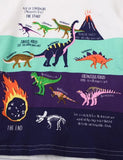 T-shirt z nadrukiem ewolucji dinozaurów