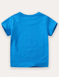 T-shirt a maniche corte con stampa dinosauro
