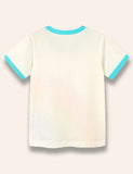 T-Shirt mit Regenbogen-Print