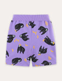 Shorts in cotone con stampa orango
