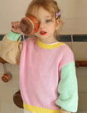 Colorblocked trui
