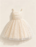 Pearl Sequin Tulle Princess Dress