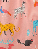 Abito stampato con animali selvatici