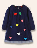 Multi Heart Tulle Kjole
