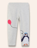 Ballon Penguin Appliqué Leggings