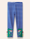 Leggings con applicazioni di dinosauri