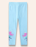 Unicorn Leggings med pailletter