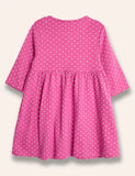 Gepunktetes Kleid mit Feen-Applikation