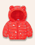 Sød Bear Ear Series varm frakke