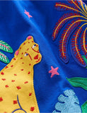 Skov Appliqué Smocked Bomuldskjole