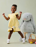 Yellow Bunny Appliqué sommerkjole
