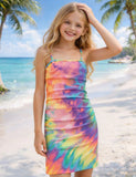 Mom and Me Tie-dye Suspender Dress
