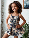 Fashion Waist Print Dress