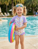 Costume intero con stampa floreale