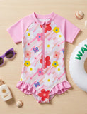 Costume intero con stampa floreale