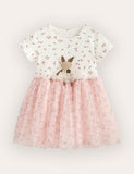 Cute Three-dimensional Rabbit Tulle Dress
