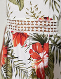 Abito elegante con stampa floreale per le vacanze
