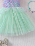 Flying Sleeve Sparkle Mermaid Princess Dress