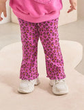 Ausgestellte Leggings mit Leopardenmuster