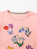 T-shirt a maniche corte con stampa floreale