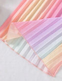 Color Suspender Pleated Pants Two-piece Set