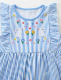 Robe sans manches brodée de lapin