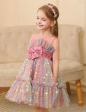 Φόρεμα με χρώμα με παγιέτες Star Tulle Puffy Dress