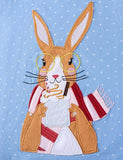 Vestido Manga Longa com Aplique Big Bunny