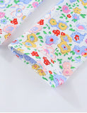 Legging en coton imprimé floral